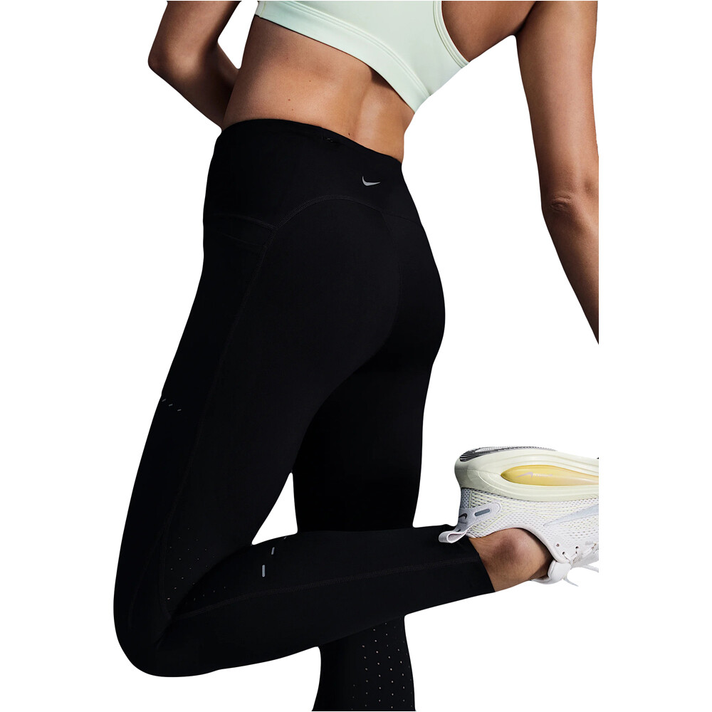 Nike malla larga running mujer W NK DF SWIFT HR 7/8 TIGHT vista trasera