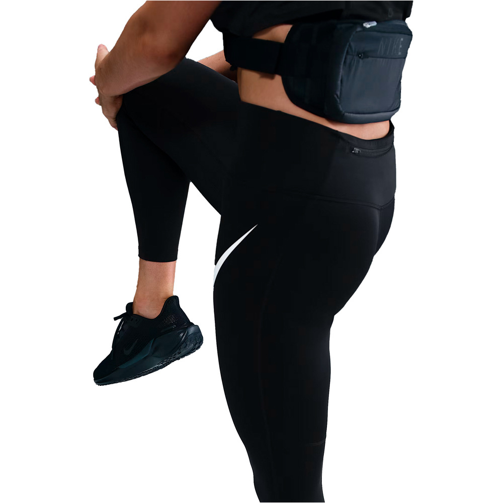 Nike malla larga running mujer W NK DF TEMPO HR 7/8 TGT SWHBR vista detalle