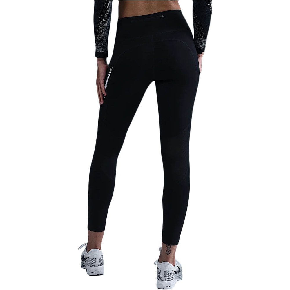 Nike malla larga running mujer W NK FAST DF MR 7/8 TGT SW vista trasera