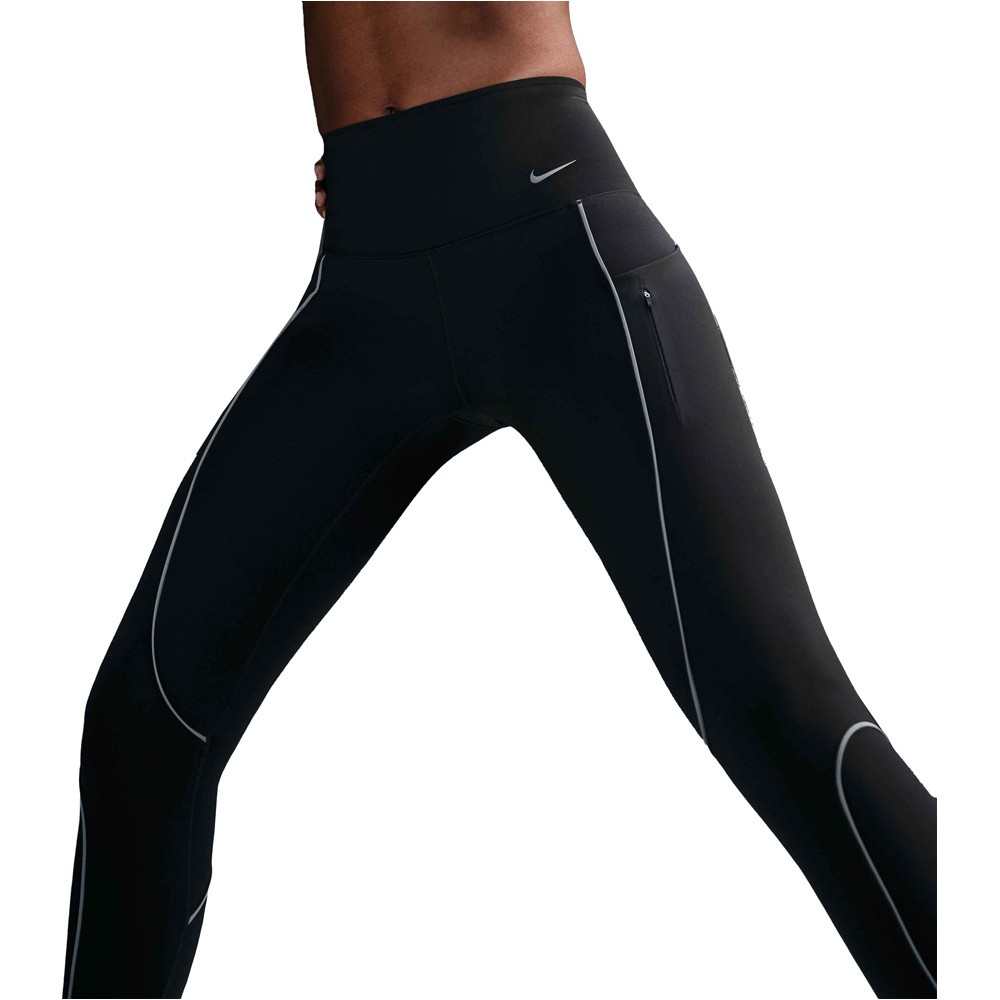 Nike malla larga running mujer W NK GO HR 7/8 TGHT RFLCTV vista detalle