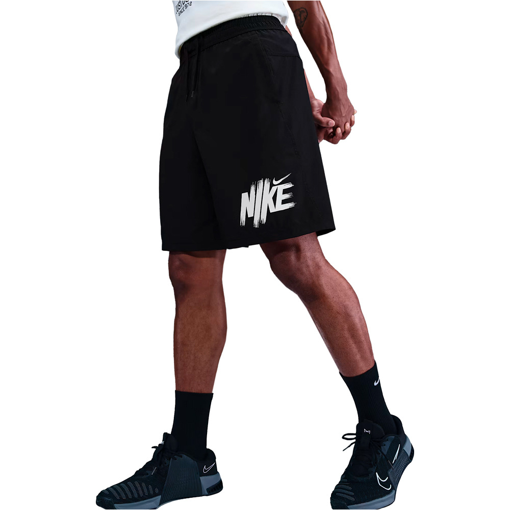 Nike pantalón corto fitness hombre M NK DF FORM 9IN UL SHORT GFX vista frontal