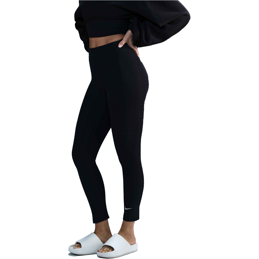 Nike pantalón mujer W NSW NK CLSC HR 7/8 RIB TIGHT vista frontal