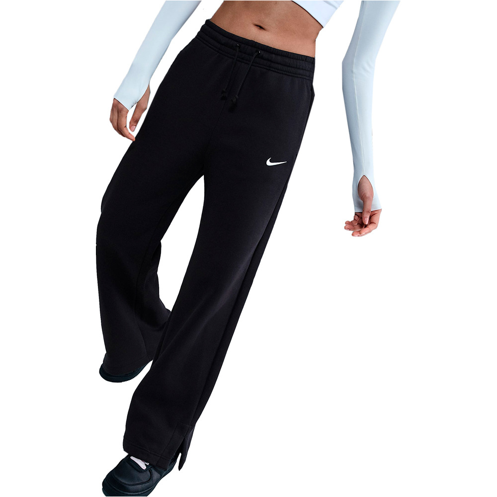 Nike pantalón mujer W NSW PHNX FLC HR PANT WIDE 2 vista frontal