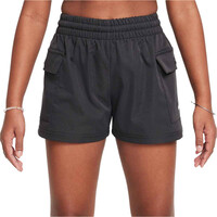 Nike pantalón niña G NSW WVN CRGO SHORT STY STAR vista frontal
