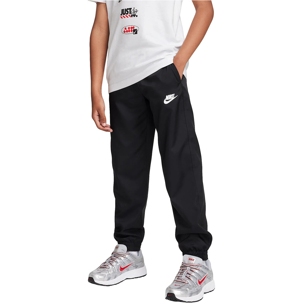 Nike pantalón niño K NSW CLUB WVN JGGR LBR vista frontal