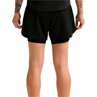 Nike pantalón running mujer W NK ONE DF HR 3IN 2N1 SHORT vista trasera