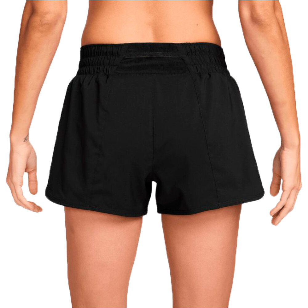 Nike pantalón running mujer W NK ONE SWSH HBR DF MR 3IN BR vista trasera