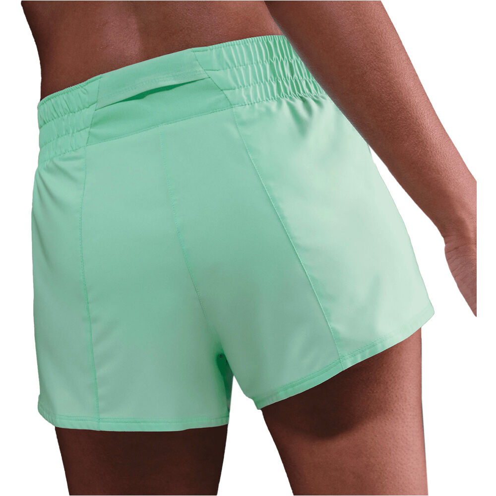 Nike pantalón running mujer W NK ONE SWSH HBR DF MR 3IN BR vista trasera