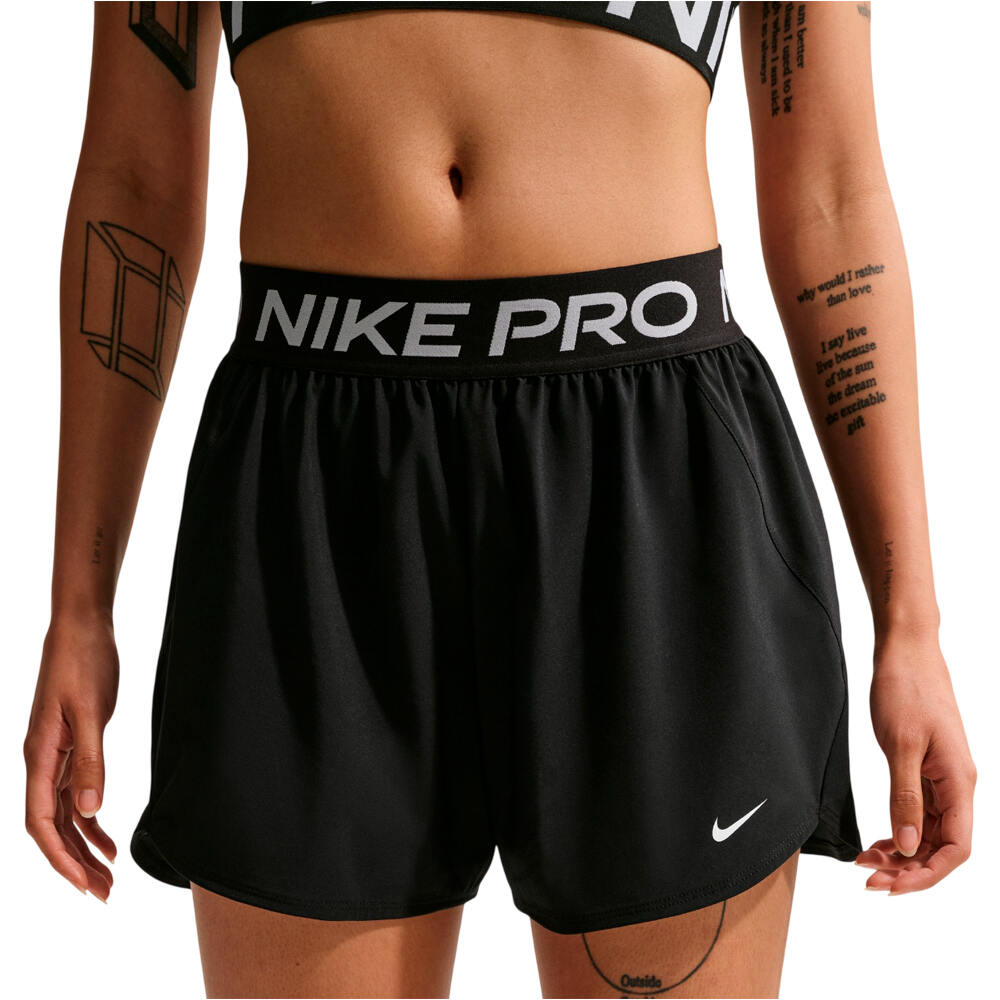 Nike pantalón running mujer W NP DF 365 3IN SHORT WVN vista detalle