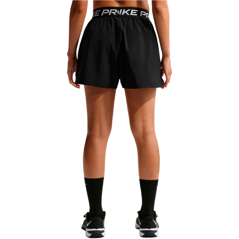 Nike pantalón running mujer W NP DF 365 3IN SHORT WVN vista trasera