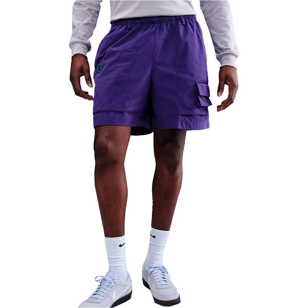 Nike pantalones futbol INGLATERRA 25 M NL CAMP SHORT vista frontal