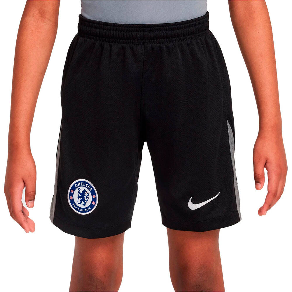Nike pantalones fútbol oficiales niño CFC Y NK DF SHORT STAD GK vista frontal