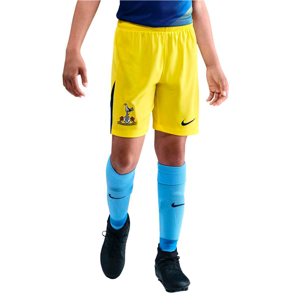 Nike pantalones fútbol oficiales niño THFC Y NK DF SHORT STAD 3R vista frontal