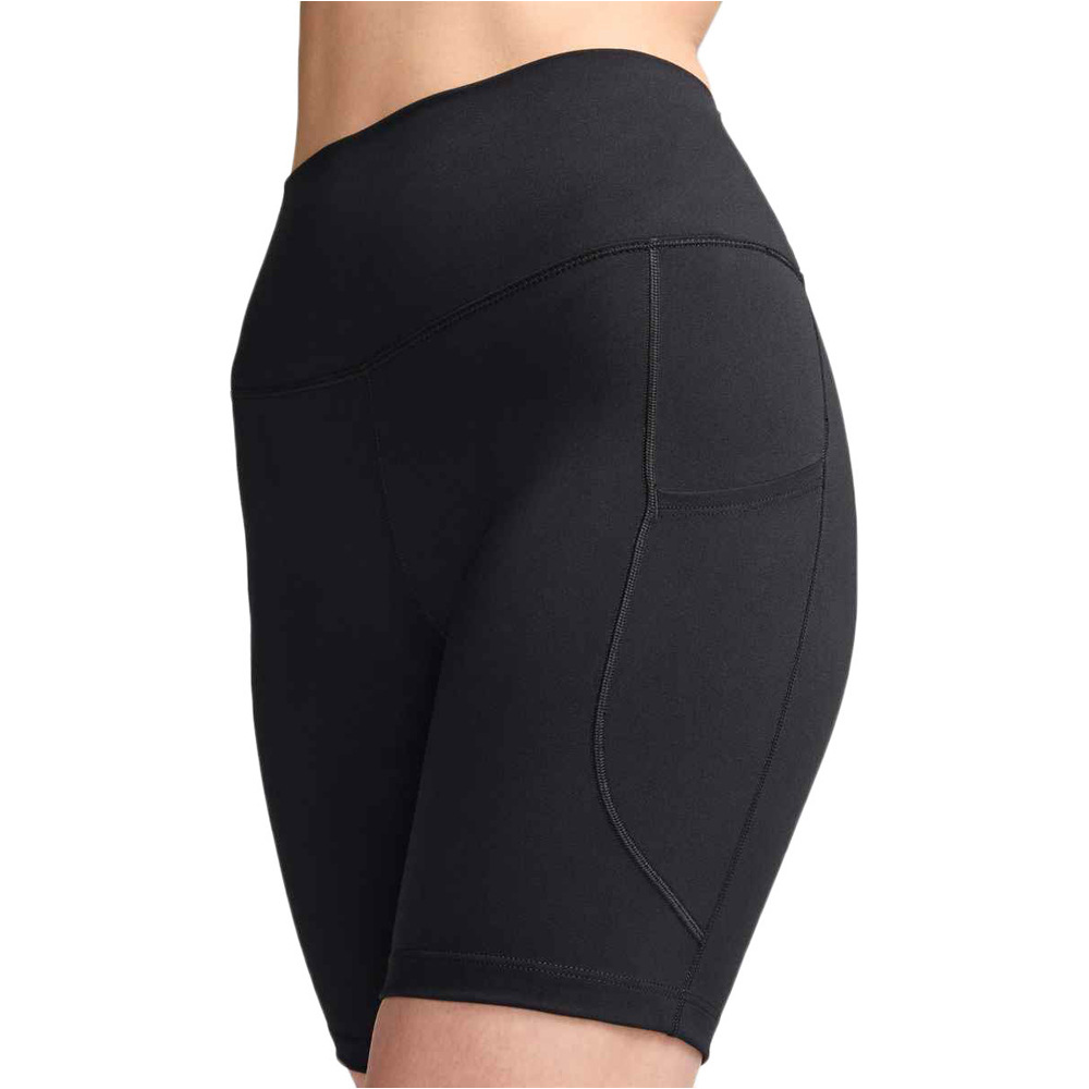 Nike pantalones y mallas cortas fitness mujer W NK DF ONE HR 8IN PKT SHORT vista detalle