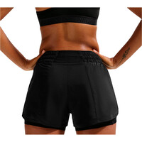 Nike pantalones y mallas cortas fitness mujer W NK ONE DF MR 3IN 2N1 SHORT vista trasera