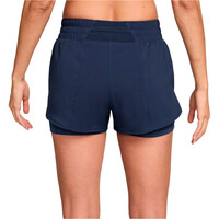 Nike pantalones y mallas cortas fitness mujer W NK ONE DF MR 3IN 2N1 SHORT vista trasera