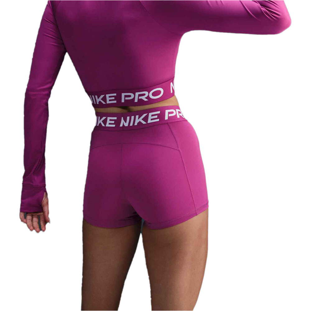 Nike pantalones y mallas cortas fitness mujer W NP 365 SHORT 3IN vista trasera