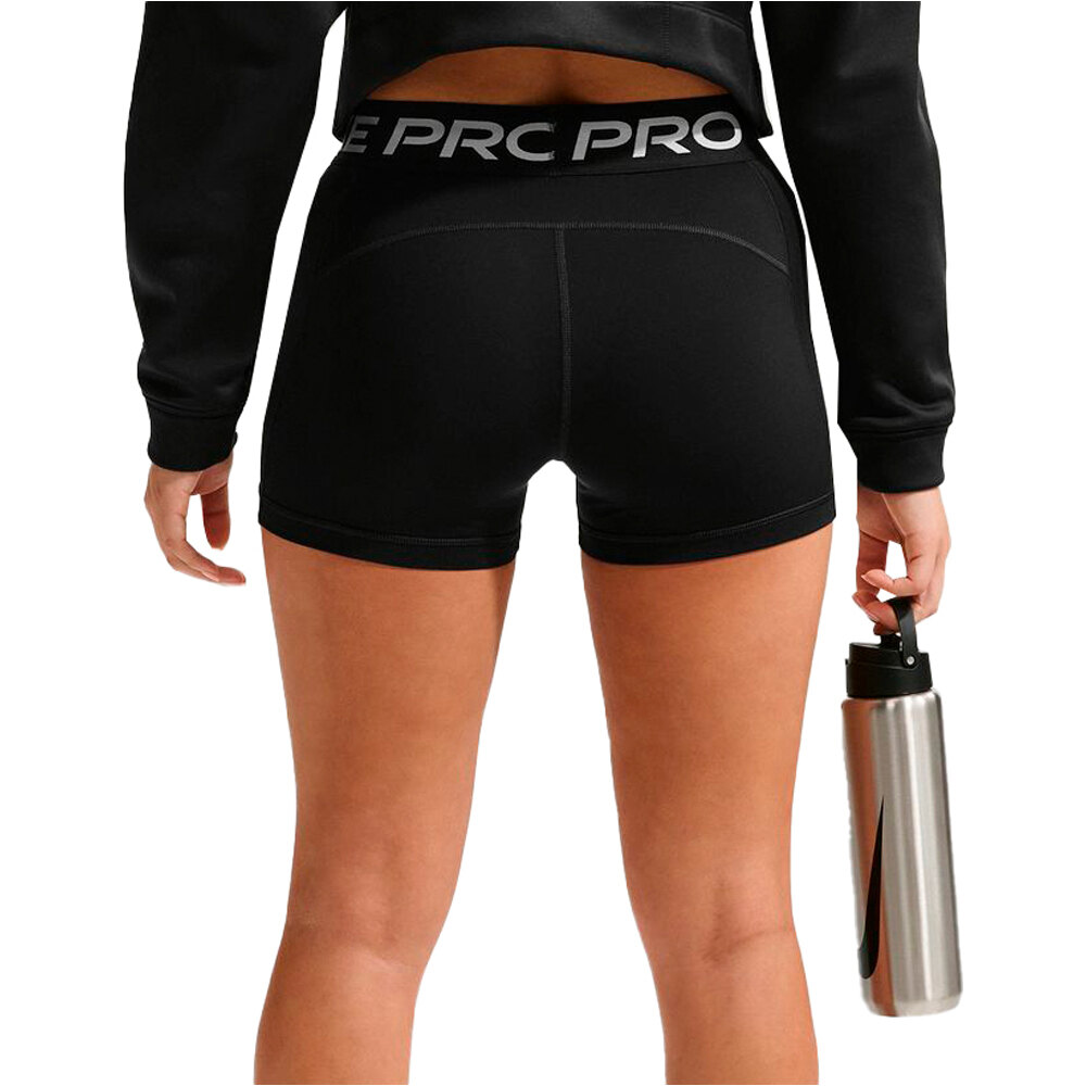 Nike pantalones y mallas cortas fitness mujer W NP DF 365 MR 3IN SHORT USM vista trasera
