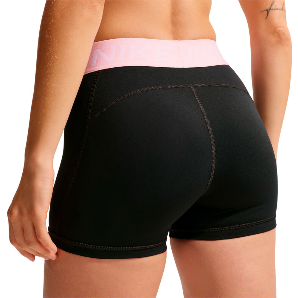 Nike pantalones y mallas cortas fitness mujer W NP DF 365 MR 3IN SHORT USM vista trasera