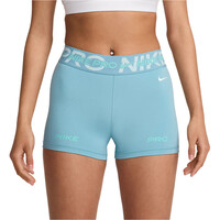 Nike pantalones y mallas cortas fitness mujer W NP DF MR 3IN SHORT TT vista frontal