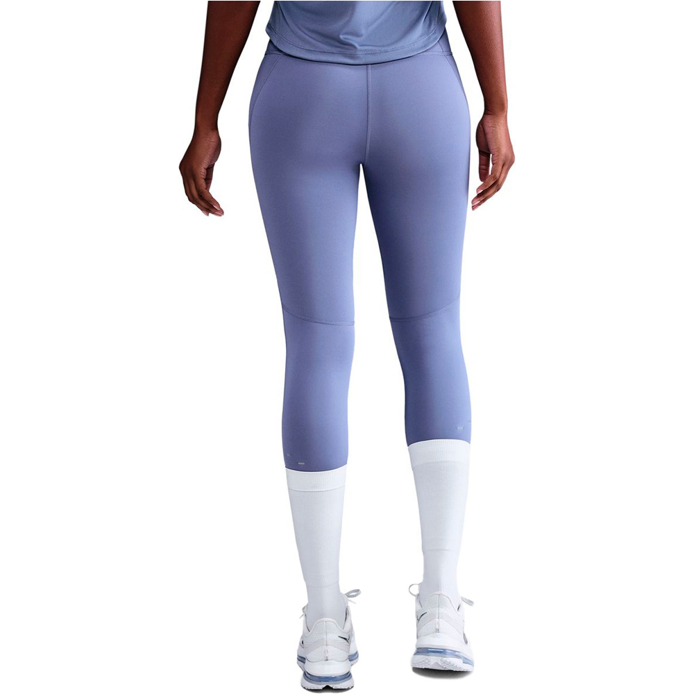 Nike pantalones y mallas largas fitness mujer W NK DF TEMPO HR 7/8 TGT SWHBR vista trasera