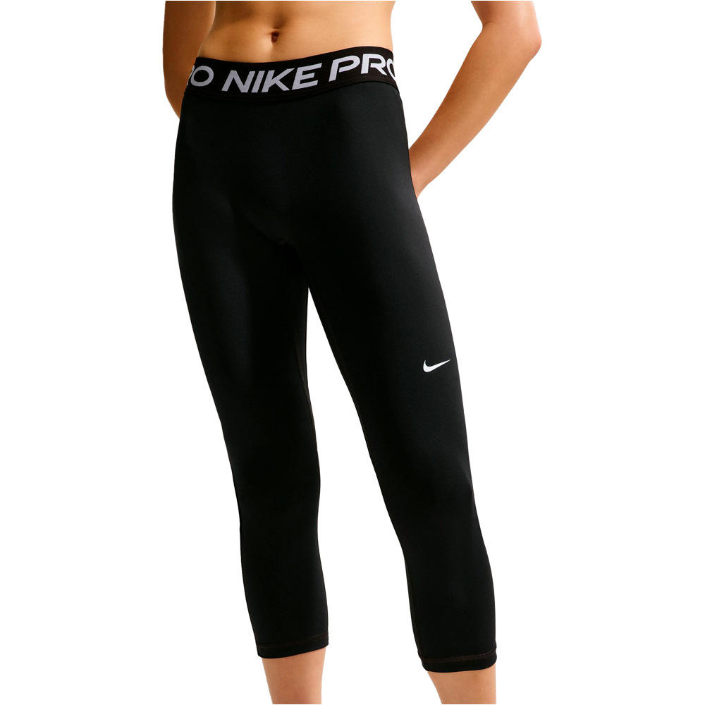 Nike pantalones y mallas largas fitness mujer W NP DF 365 MR CROP TIGHT USM vista frontal