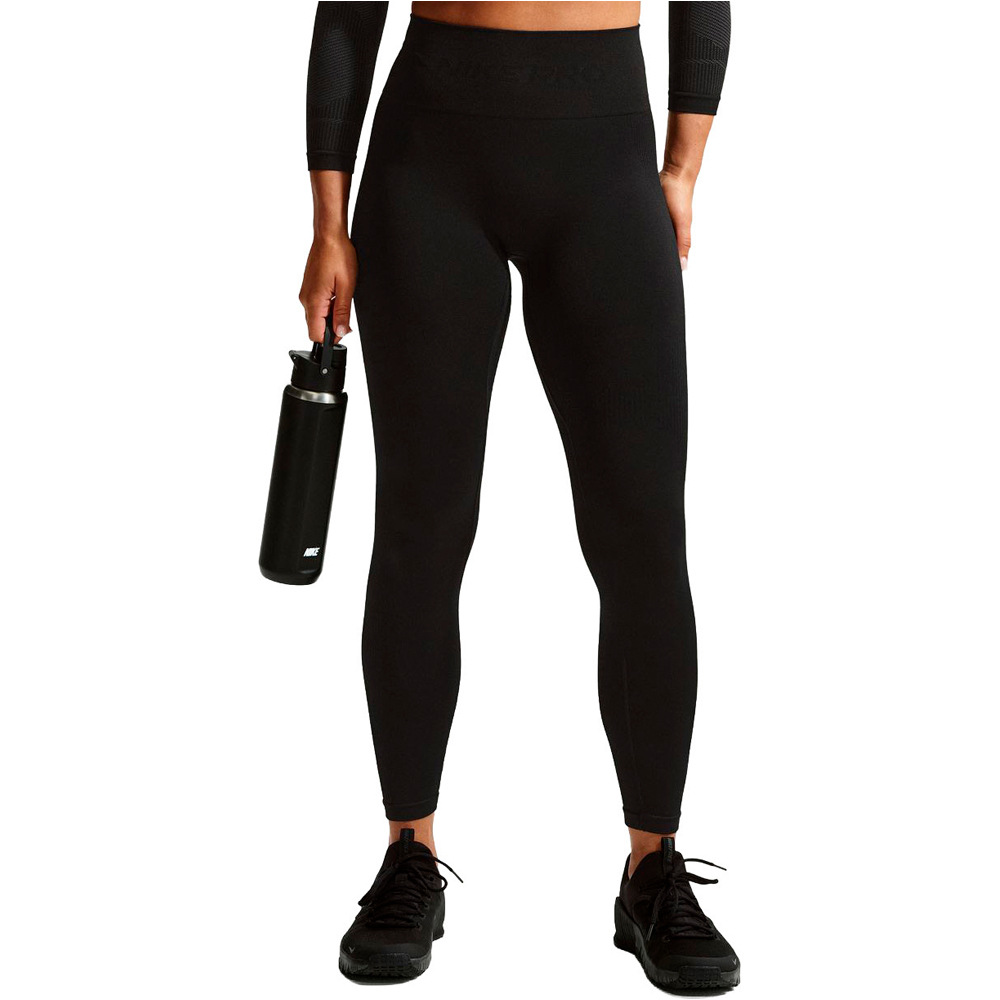 Nike pantalones y mallas largas fitness mujer W NP DF SMLS HR 7/8 TIGHT vista frontal