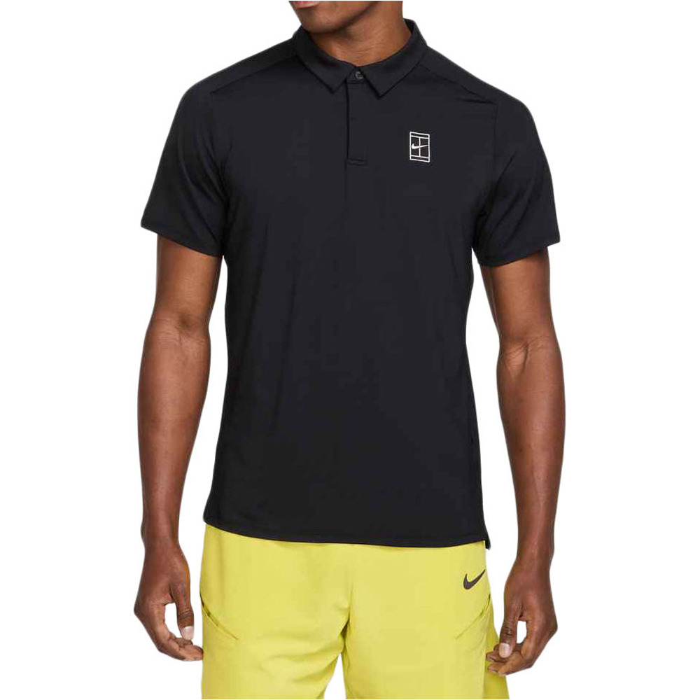 Nike polo tenis manga corta hombre M NKCT DF ADVTG POLO vista frontal