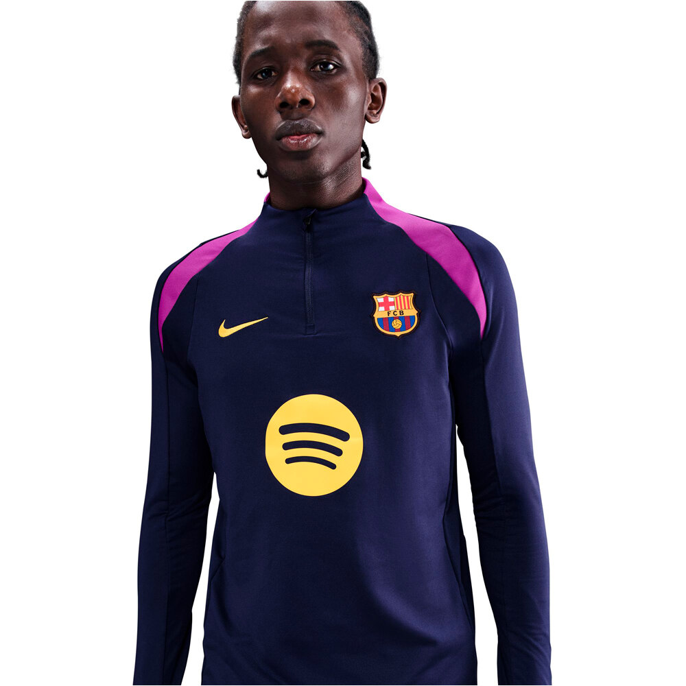 Nike sudadera entrenamiento fútbol BARCELONA 26 M NK DF STRK DRIL TOP K MOOS vista detalle