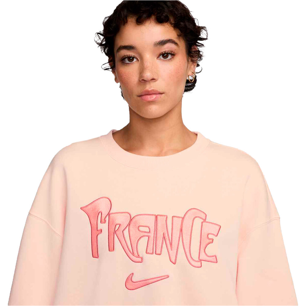 Nike sudadera entrenamiento fútbol FRANCIA 25 W NSW PHNX FLC OS CREW vista detalle