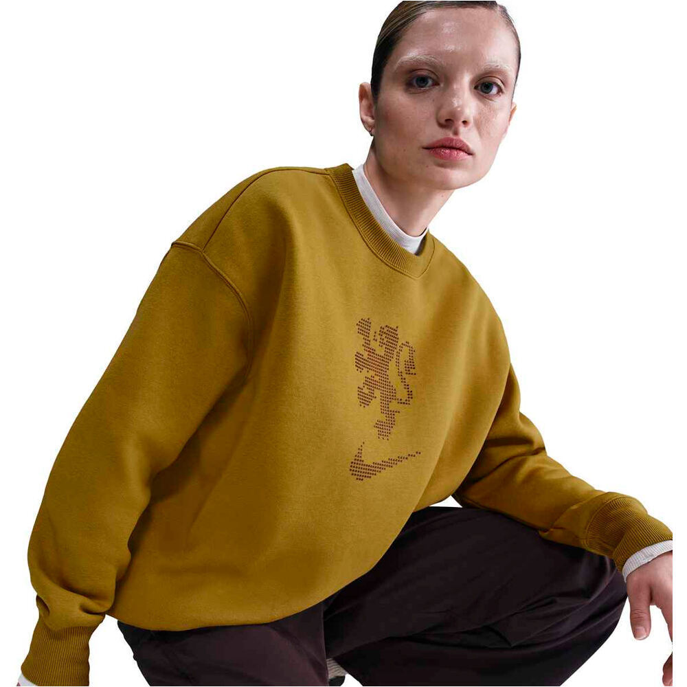 Nike sudadera entrenamiento fútbol HOLANDA 25 W NSW PHNX FLC OS CREW vista detalle