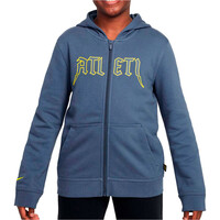 Nike sudadera entrenamiento fútbol niño ATM B NSW FT CLUB FZ GX vista frontal