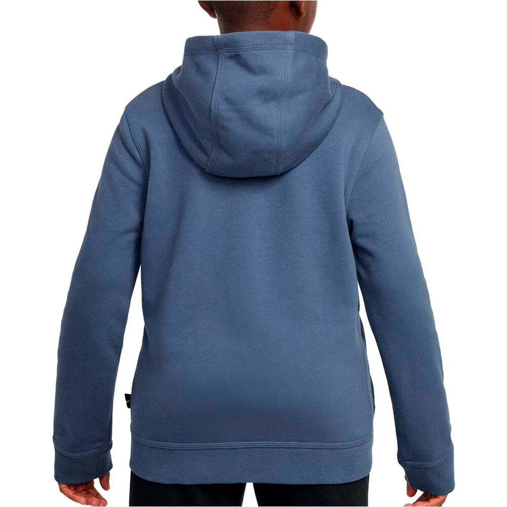 Nike sudadera entrenamiento fútbol niño ATM B NSW FT CLUB FZ GX vista trasera