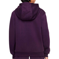 Nike sudadera entrenamiento fútbol niño KM K NK CLUB FLC HDY -PD vista trasera