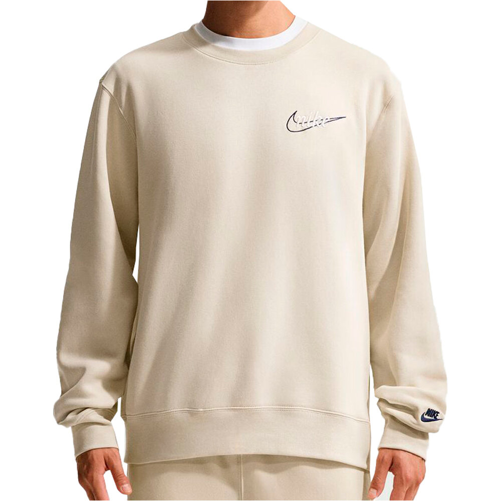 Nike sudadera hombre M NK CLUB BB CREW CTB vista frontal