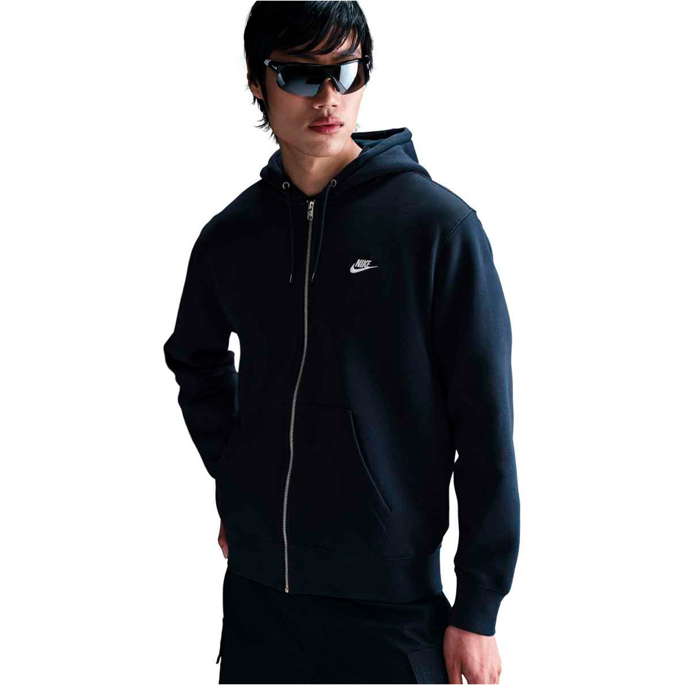 Nike sudadera hombre M NK CLUB BB FZ HOODIE vista detalle