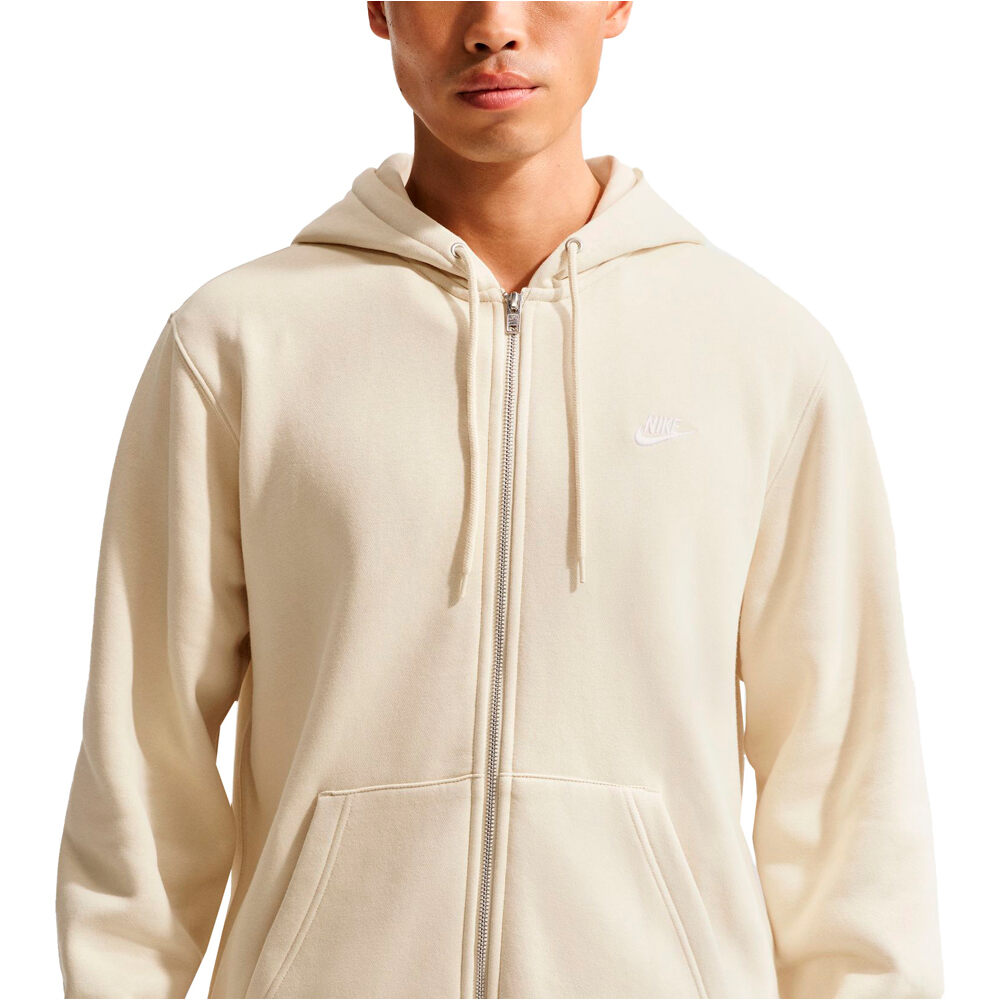 Nike sudadera hombre M NK CLUB BB FZ HOODIE vista detalle