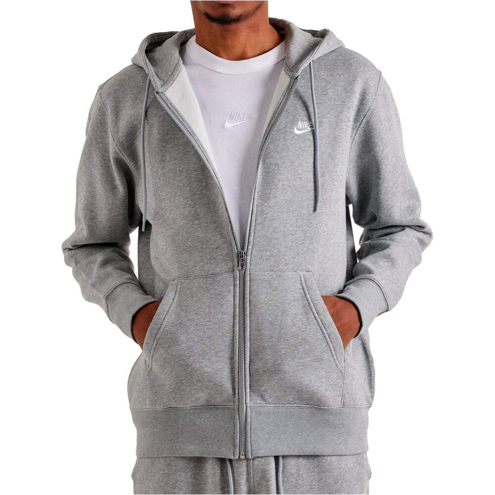 Nike sudadera hombre M NK CLUB BB FZ HOODIE vista frontal
