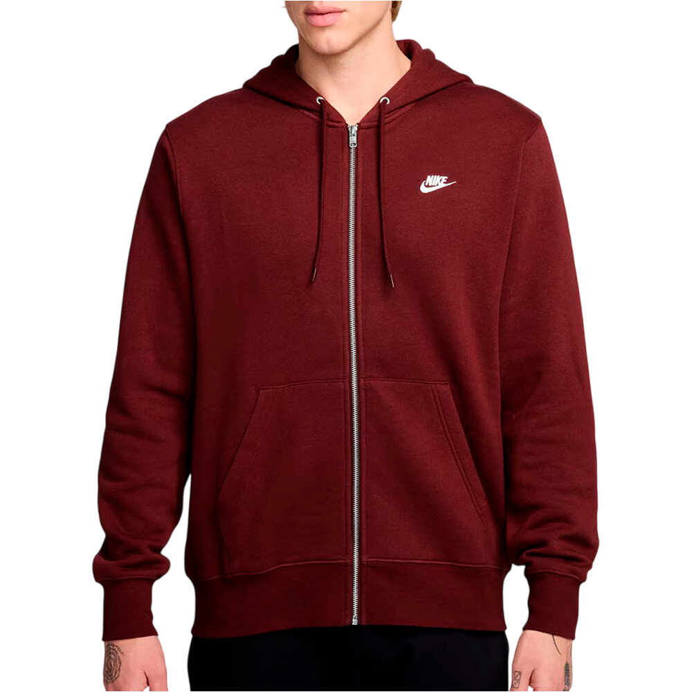 Nike sudadera hombre M NK CLUB BB FZ HOODIE vista frontal