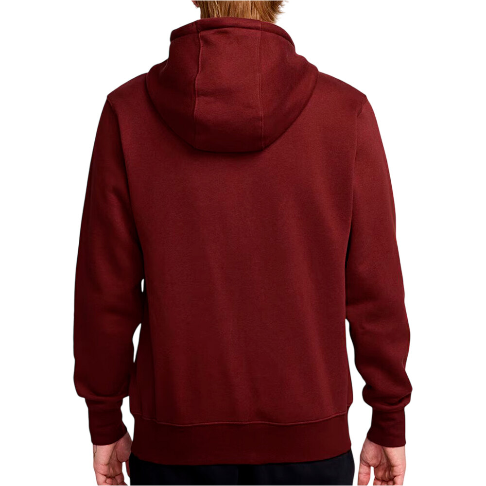 Nike sudadera hombre M NK CLUB BB FZ HOODIE vista trasera