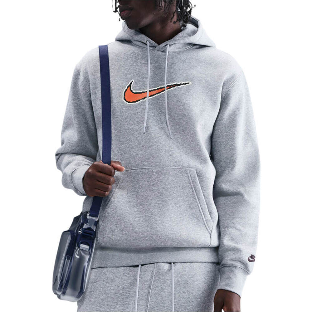 Nike sudadera hombre M NK CLUB BB HDY NEO VARSITY vista frontal