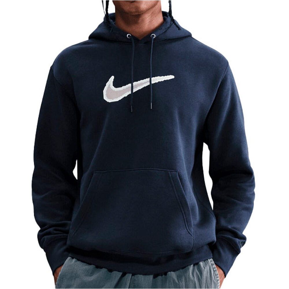 Nike sudadera hombre M NK CLUB BB HDY NEO VARSITY vista frontal
