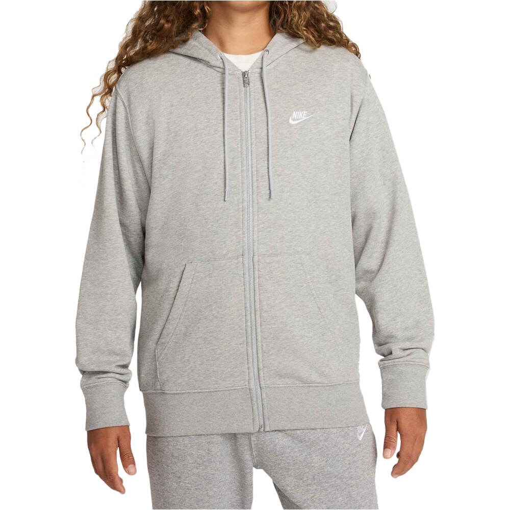 Nike sudadera hombre M NK CLUB FT FZ HOODIE vista frontal