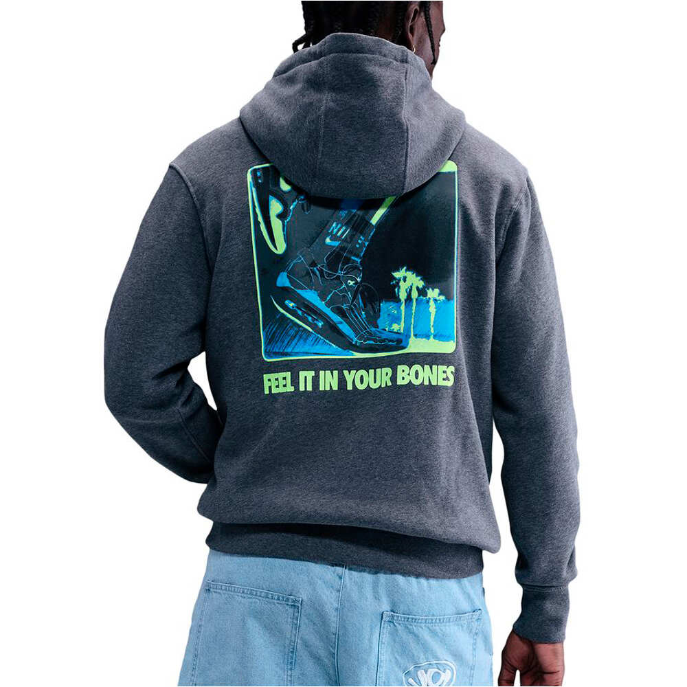 Nike sudadera hombre U NSW HDY CLUB PO BB OC 5 vista trasera