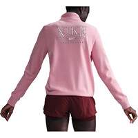 Nike sudadera mujer W NSW CLUB FLC MOCK GX QZ TOP vista trasera