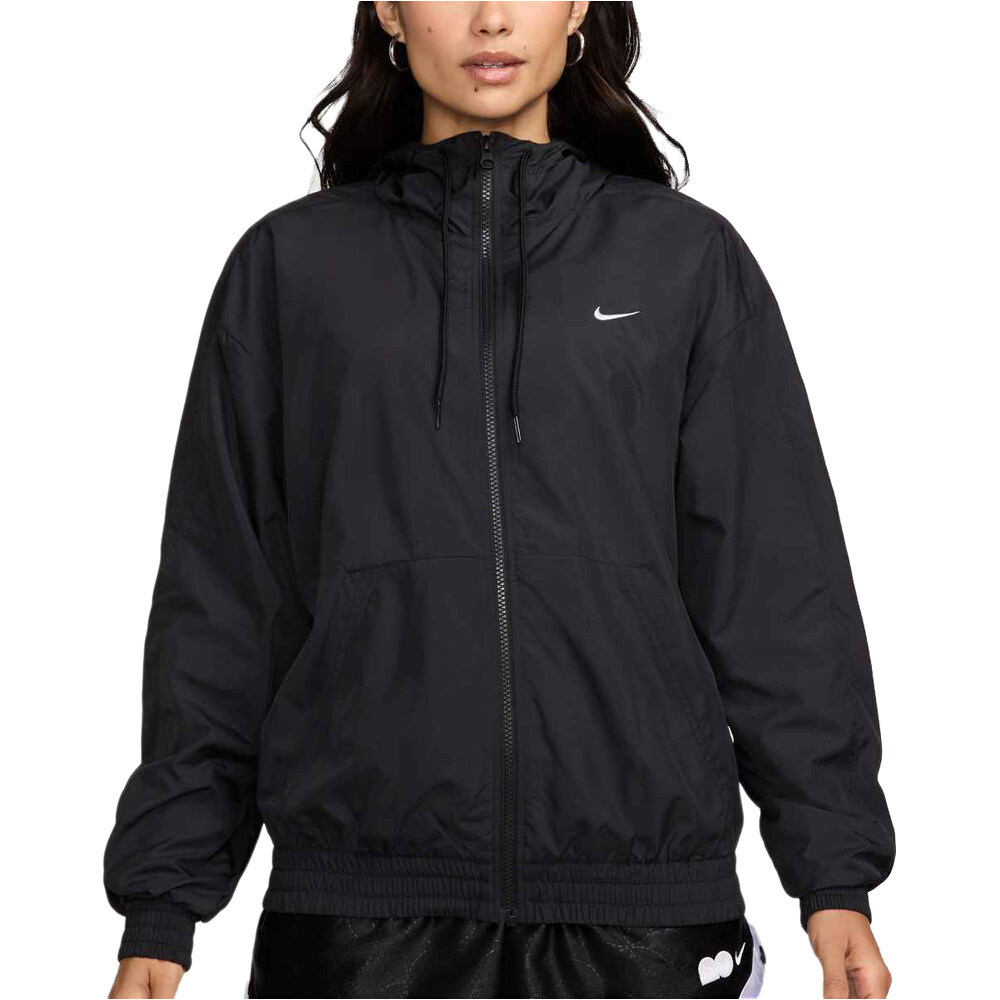 Nike sudadera mujer W NSW ESSNTL UV WVN JKT HD vista frontal
