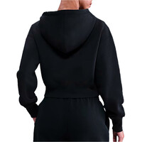 Nike sudadera mujer W NSW PHNX FLC CROP FZ HDY vista trasera