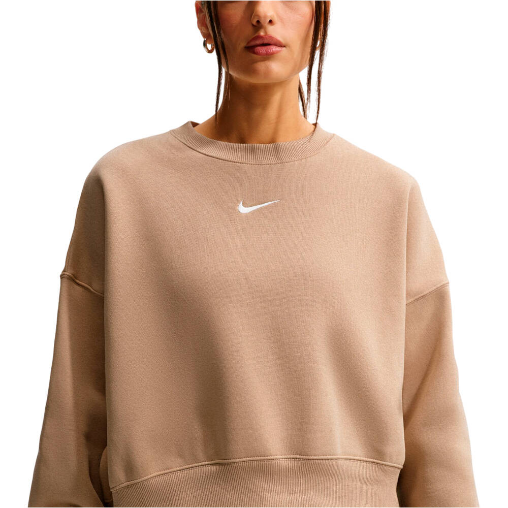 Nike sudadera mujer W NSW PHNX FLC OOS CREW vista detalle