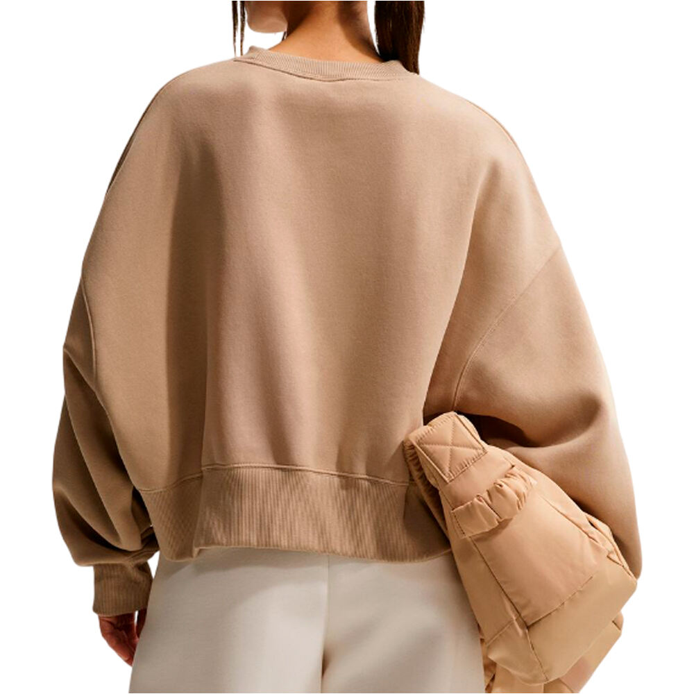 Nike sudadera mujer W NSW PHNX FLC OOS CREW vista trasera