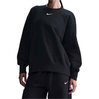 Nike sudadera mujer W NSW PHNX FLC OS LONG CREW vista frontal